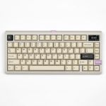 Meletrix ZOOM75 TIGA Custom Tri-mode Keyboard WS PBT Creamy Charcoal Keycaps Milk Tea Fully Assembled