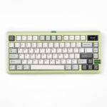 Meletrix ZOOM75 TIGA Custom Tri-mode Keyboard WS PBT Gray Skies Keycaps Milk Green Fully Assembled