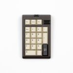 Meletrix ZOOMPAD TIGA Custom Tri-mode Number Pad WS PBT Creamy Charcoal Keycaps Cafe Brown
