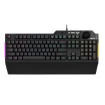 ASUS RA04 TUF GAMING K1/US TUF K1 Gaming KeyboardProgrammable Keys Volume Control Hot Key Dynamic RGB Detachable Wrist Rest