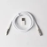 Keychron Cab-37 Double-Sleeved Geek Cable 8K USB-C White