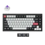 Keychron Q1H-M1 Q1 HE QMK Wireless Custom KeyboardFully Assembled Knob Carbon Black Gateron Double-Rail Magnetic Nebula Switches