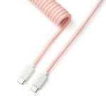 Keychron Cab-15 Straight Light Pink Coiled Aviator Cable