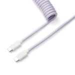 Keychron Cab-17 Coiled Aviator Cable Light PurpleStraight