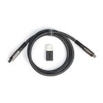 Keychron Cab-21 Double-Sleeved Geek Cable USB-CBlack