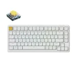 Keychron KJ1-Q4 J1 QMK Wireless MechanicalKeyboard White RGB Backlight (Hot-Swappable) Banana Switches