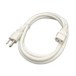 MC M05-113ULWH 6ft Universal AC Power Cord NEMA 5-15P to C13 White