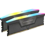 Corsair CMH64GX5M2D6000Z40 VENGEANCE RGB 64GB DDR5 Memory Kit 2x32GB 6000MT/s CL40-50-50-96 1.35V Intel XMP & AMD EXPO - Grey
