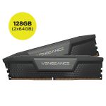 Corsair CMK128GX5M2B6400C42 VENGEANCE 128GB (64GBx2) DDR5 6400 C42-52-52-104 1.35V Intel XMP - BLACK