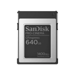 SanDisk SDCFEC-640G-GN4NN PRO-Cinema CFexpress Type B 640GB - Up to 1700MB/s Read Speeds 8K Video Capture