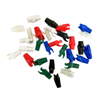 OD 6.5mm 30PCS RJ45 Ethernet Network Cable Strain Relief Boot Multicolor