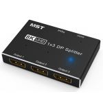 8K 1X3 DP Splitter 8K@6 0Hz or4K@144Hz resolution Black