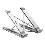 Unitek D1137AGY01 Foldable Laptop Stand with Docking Station Silver