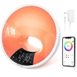 EDUP A90 Smart Wake Up Light Alarm Clock White