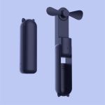 Multifunctional Mini Folding Fan Dark Blue