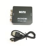 Plastic AV to HDMI Converter Black