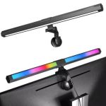 Computer Monitor e-Reading Lamp with RGB Backlight Black