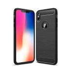 iPhoneXS MAX TPU case black Brushed Rubber