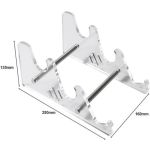 3-Tiers Acrylic Keyboard Display Stand 250x160x135mm Transparent