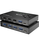 4 Input 4 Output USB3.0 Switch Black