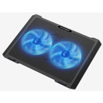 S511 Laptop Cooling Pad 2 Fans for below 14in Laptops Black
