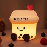 Milk Tea Cup Silicone Night Light White