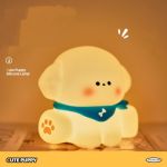 Cute Puppy Silicone Night Light White