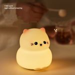 Guardian Kitty Silicone Night Light White