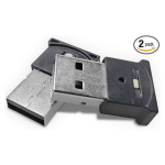 Mini USB A Smart Atmosphere RGB Light(2PCS) Black