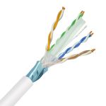 UTP CAT6 500MHz Full Copper UL-CM rated 1000' Whi -te 23AWG