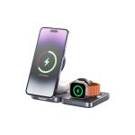 Unitek P1300AGY01 Qi2 Foldable 3-in-1 Wireless Charger iPhone 15W / Apple Watch 2.5W / Airpod 3W Black
