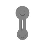 180Deg Adjustable Magnetic Phone Holder for Laptop Designed for iPhone 15/ 14 / 13 / 12 Space Grey