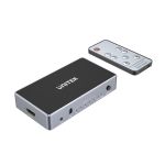 Unitek V1110A 4K HDMI 1.4b Switch 5 In 1 Out Space Grey and Black