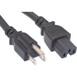 Power Cord Cable 6'  5-15P to C15 14AWG
