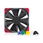Noctua NF-F12 PWM chromax.black.swap 120mmPremium Quiet Fan 4-pin PWM 1500RPM Max 22.4db(A) Swappable Red Black