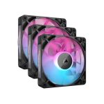 Corsair CO-9051018-WW iCUE LINK RX120 RGB 120mmPWM Fan Triple Starter Kit Black
