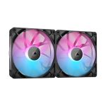 Corsair CO-9051020-WW iCUE LINK RX140 RGB 140mmPWM Fan Twin Starter Kit Black