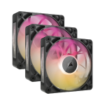 Corsair CO-9051034-WW iCUE LINK RX120 MAX RGB120mm PWM Thick Fans Starter Kit Triple Pack Black