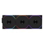 Lian Li 12RTL1W3B UNI FAN TL 120 Wireless Reverse Blade 120mm Fan Triple Pack 200-2300RPM 83.4CFM 34dBA Black