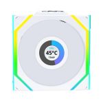 Lian Li 12RSLLCD1W1W UNI FAN SL WIRELESS RGB LCD Reverse White Single Pack 120mm Fan Pack without Controller