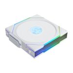 Lian Li 12RTLLCD1W1W UNI Fan TL LCD 120 Wireless Single Pack - Controller Not Included - 2.4 GHz Wireless Control - White -
