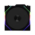 Lian Li 12RTL1W1B UNI Fan TL 120 Wireless Reverse Blade Controller Not Included Single Pack Infinity Mirror Design Black