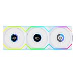 Lian Li 12SLLCD1W3W UNI FAN SL WIRELESS LCD RGB White 3x 120mm Fan Pack with Controller