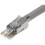 Platinum Tools 202051J ezEX44 Shielded RJ45 External Ground Connector 50 pieces