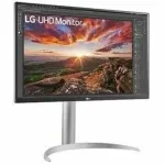 LG 27BP85UK-W 27in Class 4K UHD LCD Monitor - 16:9 Textured Black In-plane Switching (IPS) 3840x2160 400Nit 5ms 60Hz Refresh
