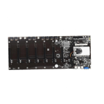 BTC-T37 Mining Machine Miner Motherboard Black 1x DDR3 SODIMM Slot 1x mSATA 2x SATA 8x PCI-E 16x Slot