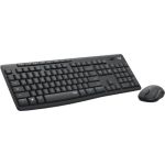 Logitech 920-009782 MK295 Silent Wireless ComboWi-Fi/RF USB Media Keys AA/AAA Graphite