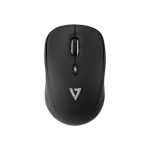 V7 MW100-1N -Button Wireless Optical Mouse with Adjustable DPI - Black - Optical - Wireless - Radio Frequency - 2.40 GHz - Black -