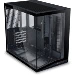 LIAN LI O11D MINI V2 Compact ATX Mid-Tower Airflow Computer Case Black - Panoramic View Fully Ventilated Airflow Adjustable I/O