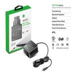 KFD 45W USB-C PD Wall Charger for HP Macbook Lenovo Asus Nintendo Switch black